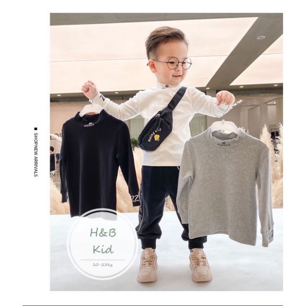 Set Áo Cổ 3P + Quần Dài Da Cá Cho Bé