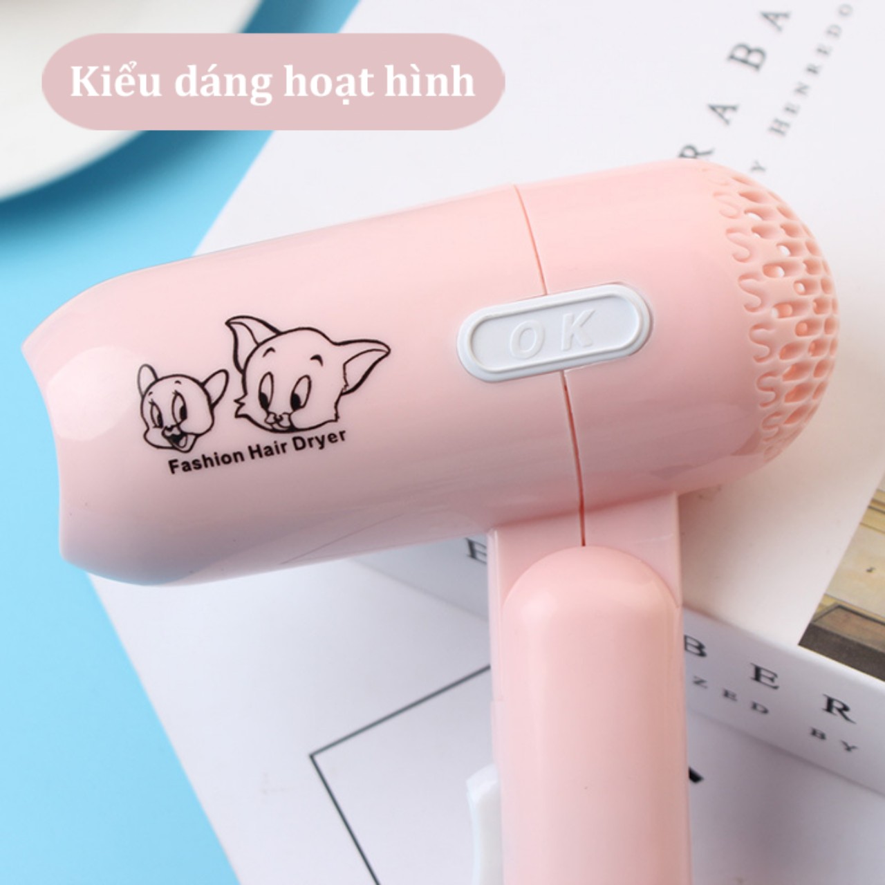 MÁY SẤY TÓC MINI TIỆN ÍCH GẤP GỌN HÌNH THÚ