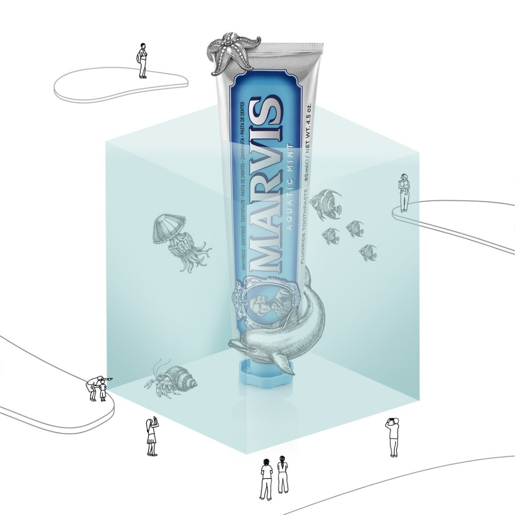 Kem đánh răng MARVIS Aquatic Mint 85ML