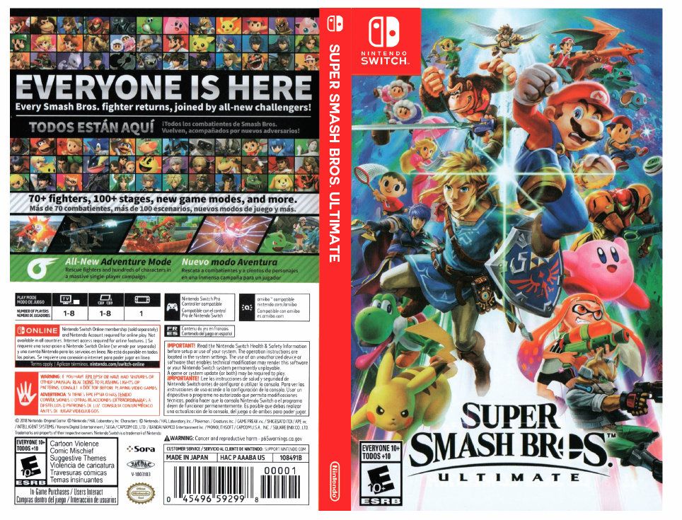 Game Nintendo Switch Super Smash Bros Ultimate