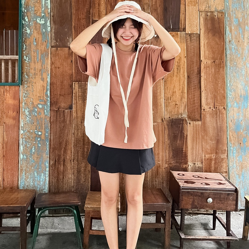 Áo thun unisex cổ tròn tay ngắn Basic 180 Miều Est.2013
