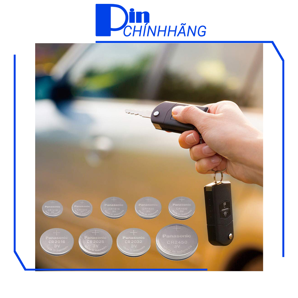 Vỉ 1 Pin Panasonic CR2025 Lithium 3V chín hãng (Pin CMOS, đồng hồ, remote, smartkey, v.v...)