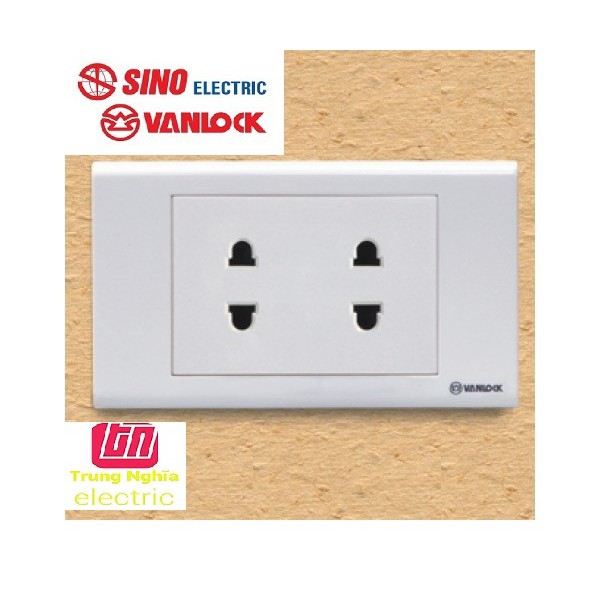 Ổ cắm đôi 2 chấu - 16a dòng s18
