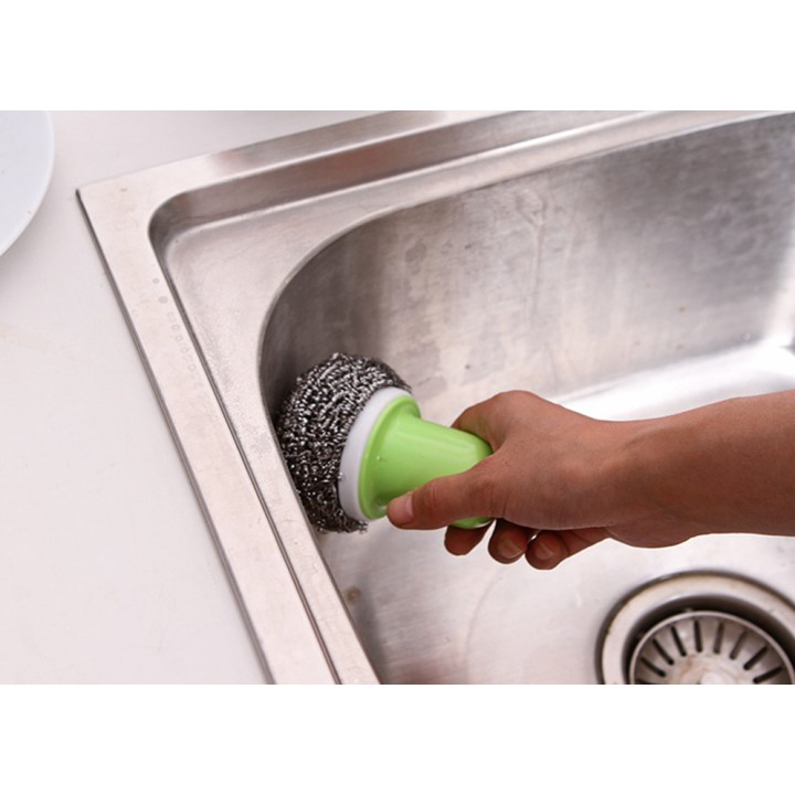 Cọ rửa xoong nồi chén bát có tay cầm