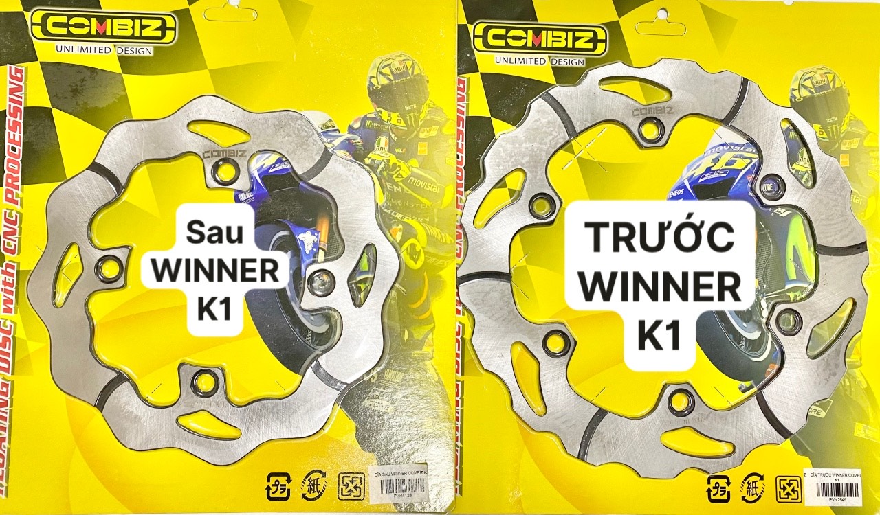DĨA THẮNG TRƯỚC SAU EX135/EX150/WINNER150 COMBIZ