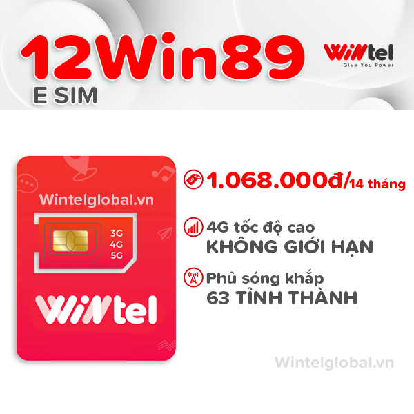 Sim Wintel 12Win89 - Sim data tốc độ cao không giới hạn