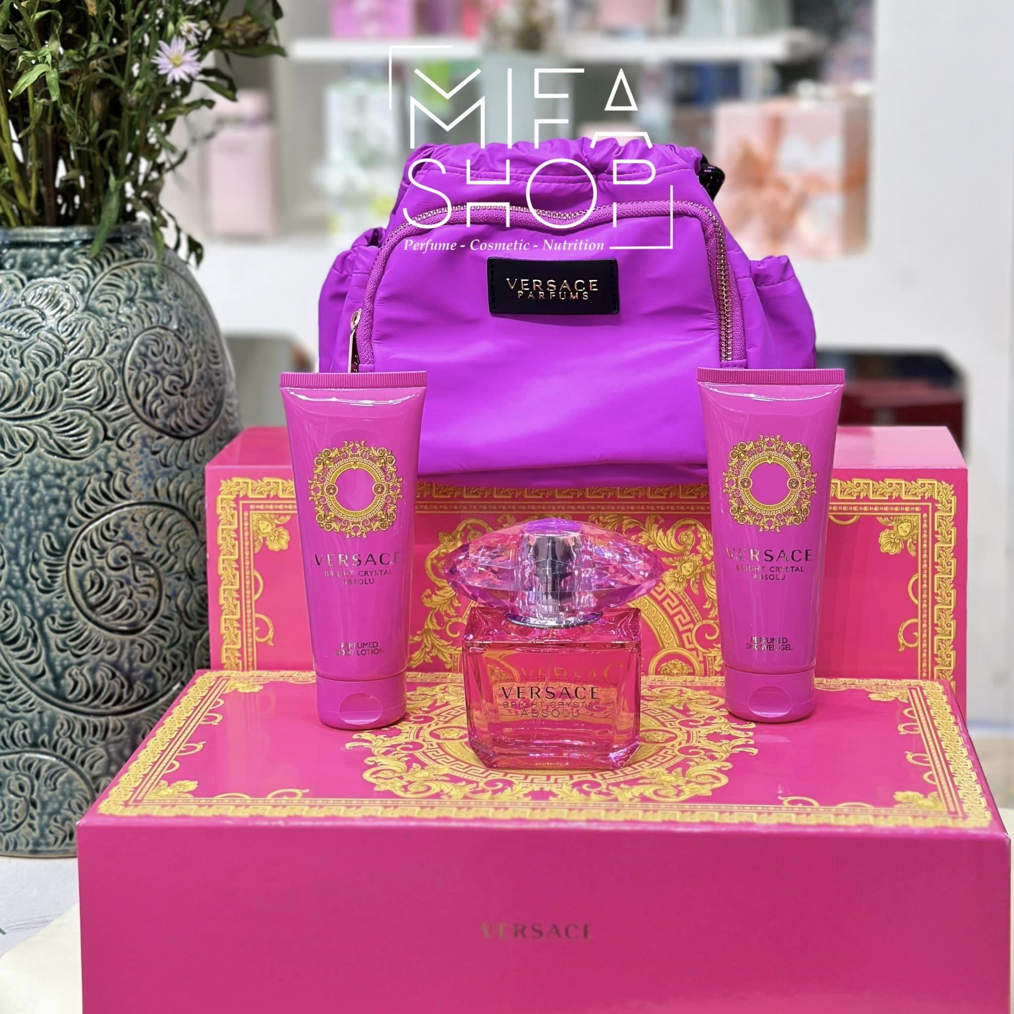 Giftset Nước Hoa Versace Bright Crystal Absolu EDP