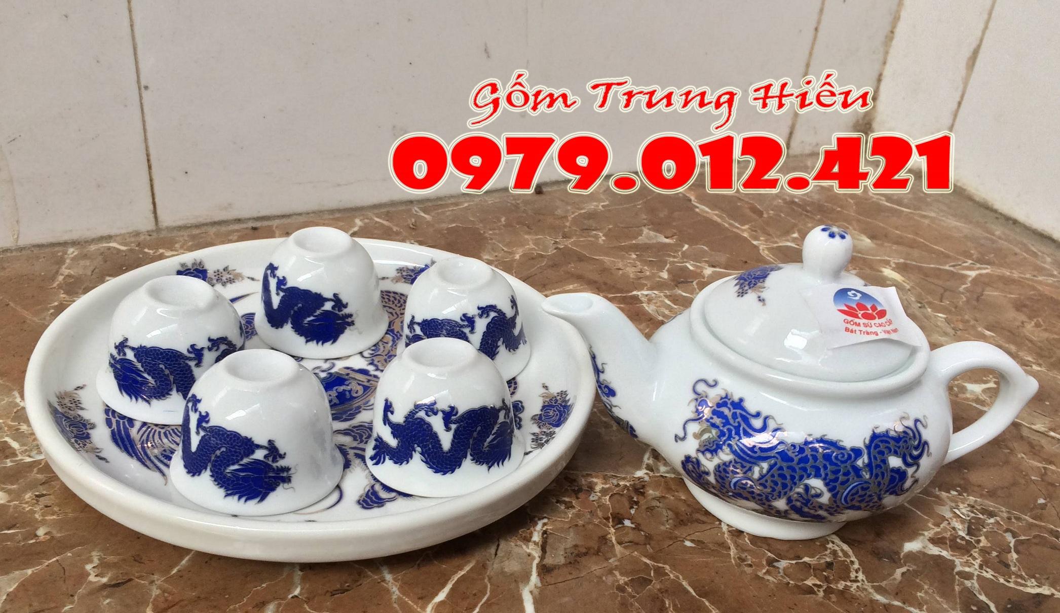 Bộ ấm chén Thờ cúng Bát Tràng
