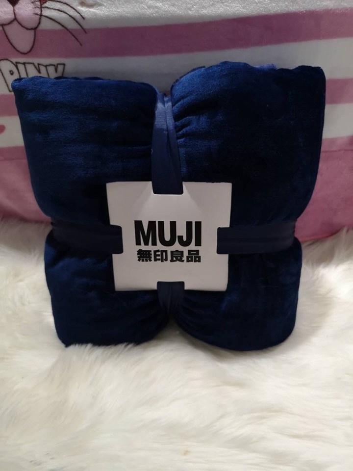 Chăn lông tuyết Muji 2 lớp siêu mềm mịn 2m x 2m3