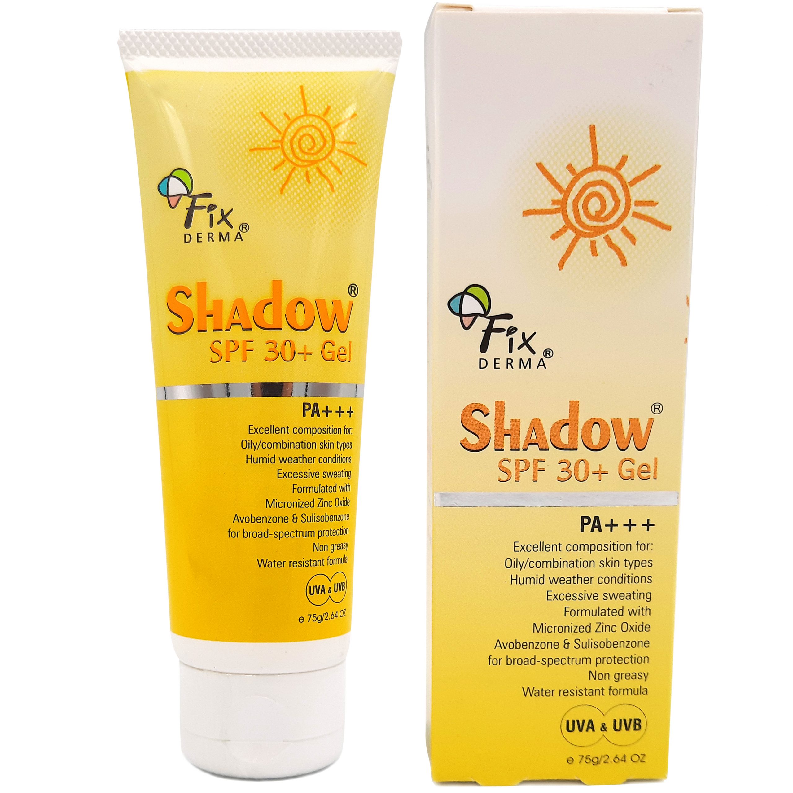 [HCM]Fixderma  Gel Chống Nắng Da Mặt Shadow SPF 30+ (75g)