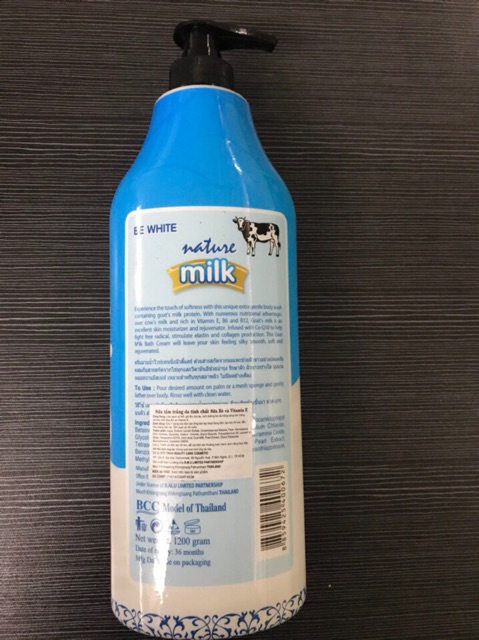 [HCM]Sữa Tắm Be White Bò 1200ML