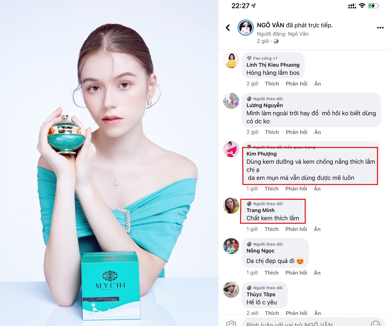 (Tặng tẩy da chết Mychi) Kem face Mychi - Kem dưỡng da mặt Mychi face