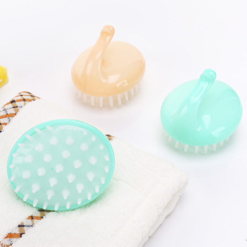 Lược gội đầu massage gai silicon, đồ dùng phòng tắm, đồ dùng tiện ích, massage da đầu, lược gội đầu thông minh