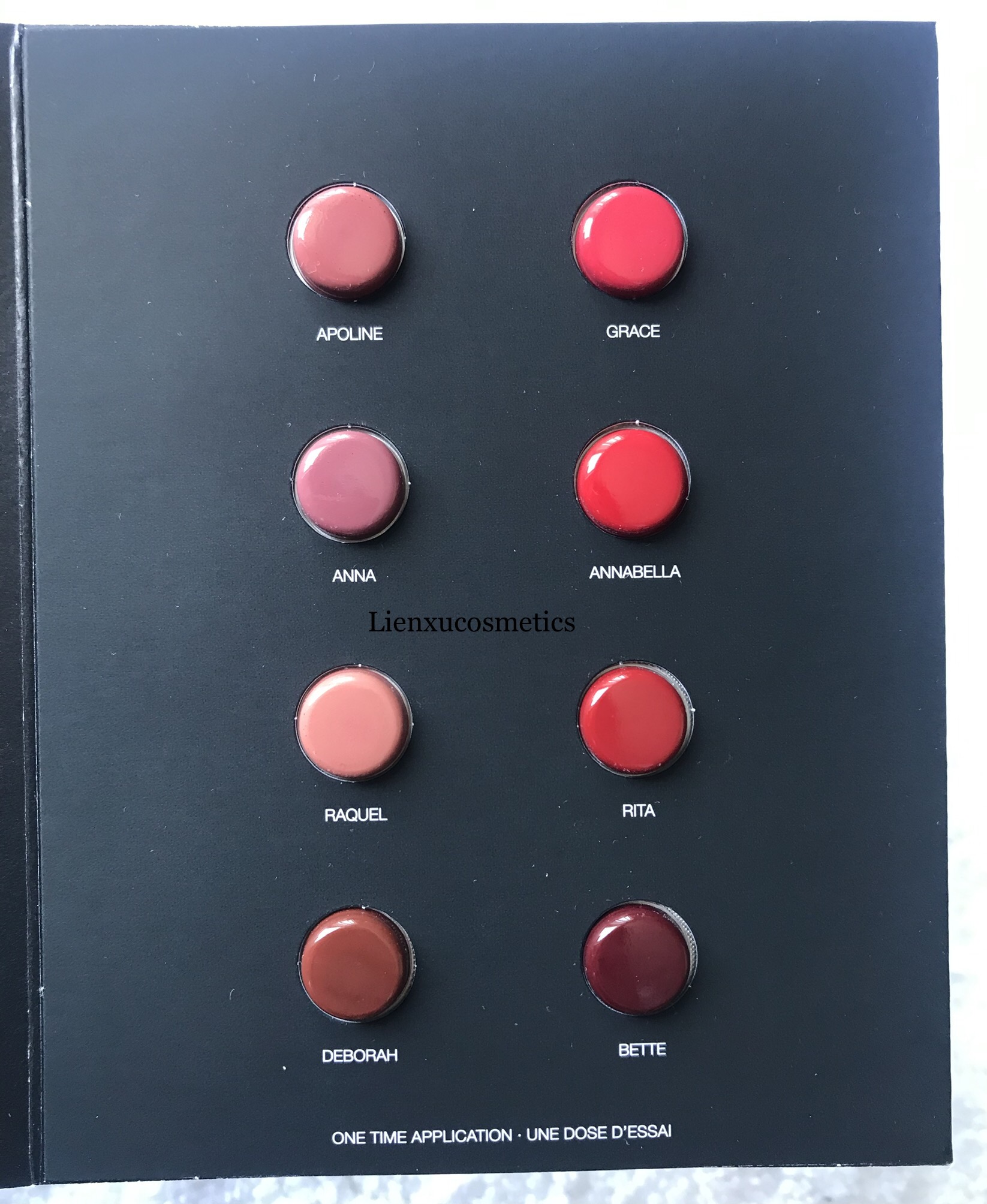 Mẫu thử son Nars 8 ô màu; bill Sephora; HSD 2024