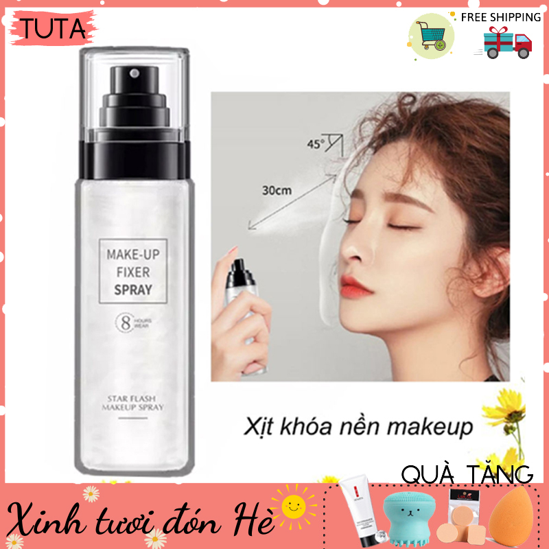 Xịt khóa lớp nền trang điểm, xịt khoáng trang điểm - Xịt Khóa Nền - Xịt Khóa Makeup Giữ Lớp Trang Điểm Lâu Trôi Bắt Sáng Chính hãng nội địa Trung - XKN