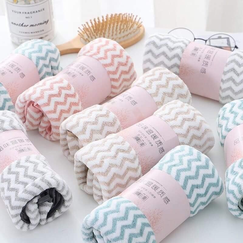10 khăn mặt kẻ hàn quốc, mềm mịn. đtvm