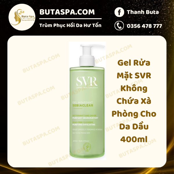 [XÁCH] Sữa Rửa Mặt SVR Da Dầu Mụn 400ml [Mẫu Mới]