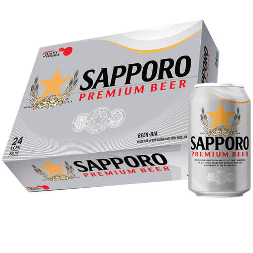 [Siêu thị WinMart] -  Thùng 24 lon bia Sapporo  330ml