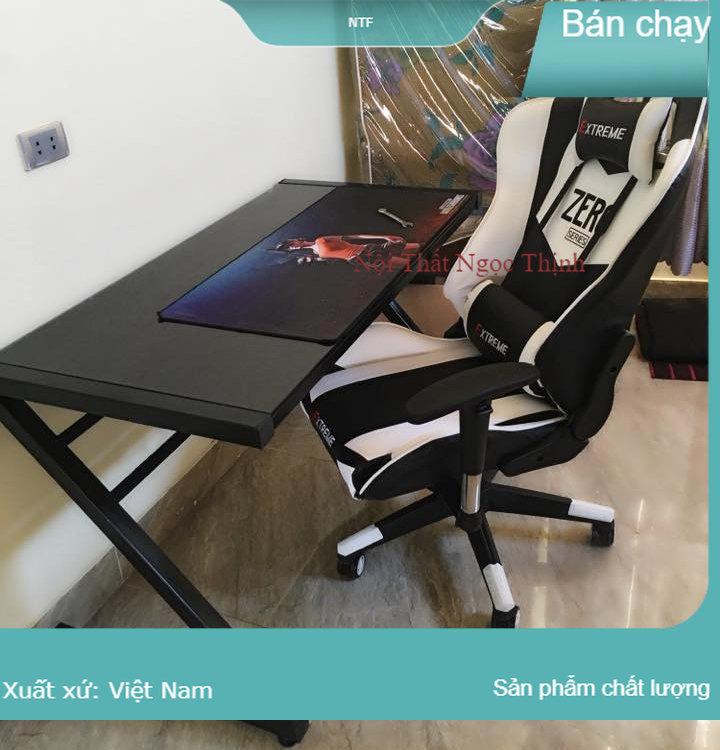 Bàn Gaming ❤️ Giao hàng hỏa tốc ❤️ Thép dày kích thước 120x60x75Cm, Bàn học, bàn chơi games