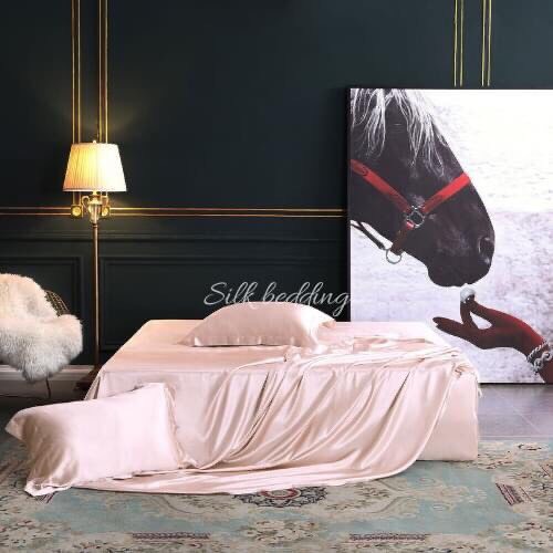 ( Lụa Loại 1) Chăn Lẻ Phi Lụa Màu Hồng Phấn Cao Cấp Mềm Mại Lan Pham Bedding
