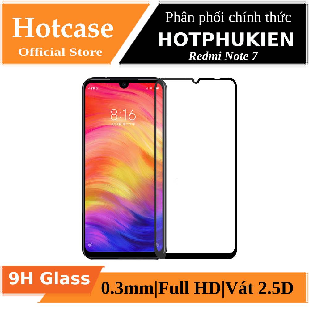 [HCM]Miếng dán kính cường lực full màn hình 111D cho Xiaomi Redmi Note 7 / 7 Pro hiệu HOTCASE (siêu mỏng chỉ 0.3mm độ trong tuyệt đối bo cong bảo vệ viền độ cứng 9H) - Phân phối bởi Hotphukien