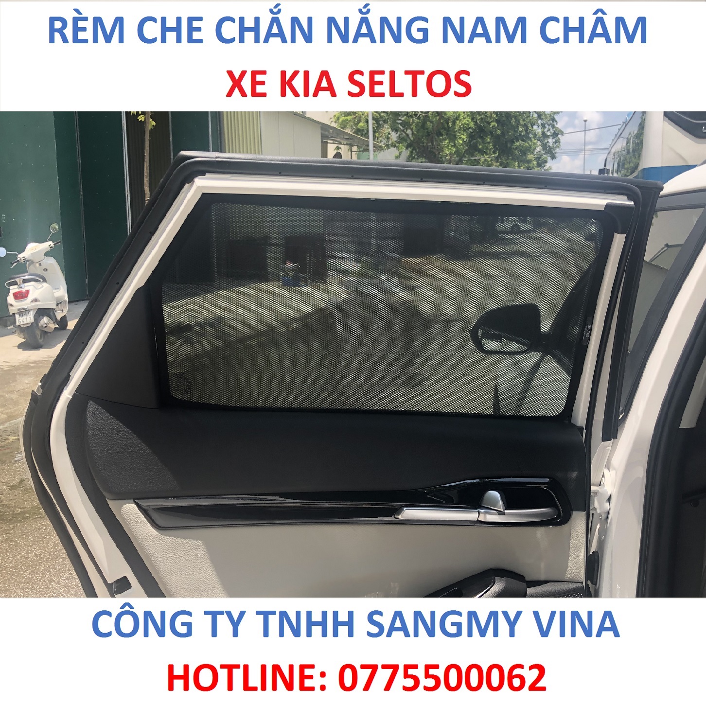 RÈM CHE CHẮN NẮNG NAM CHÂM XE KIA SELTOS