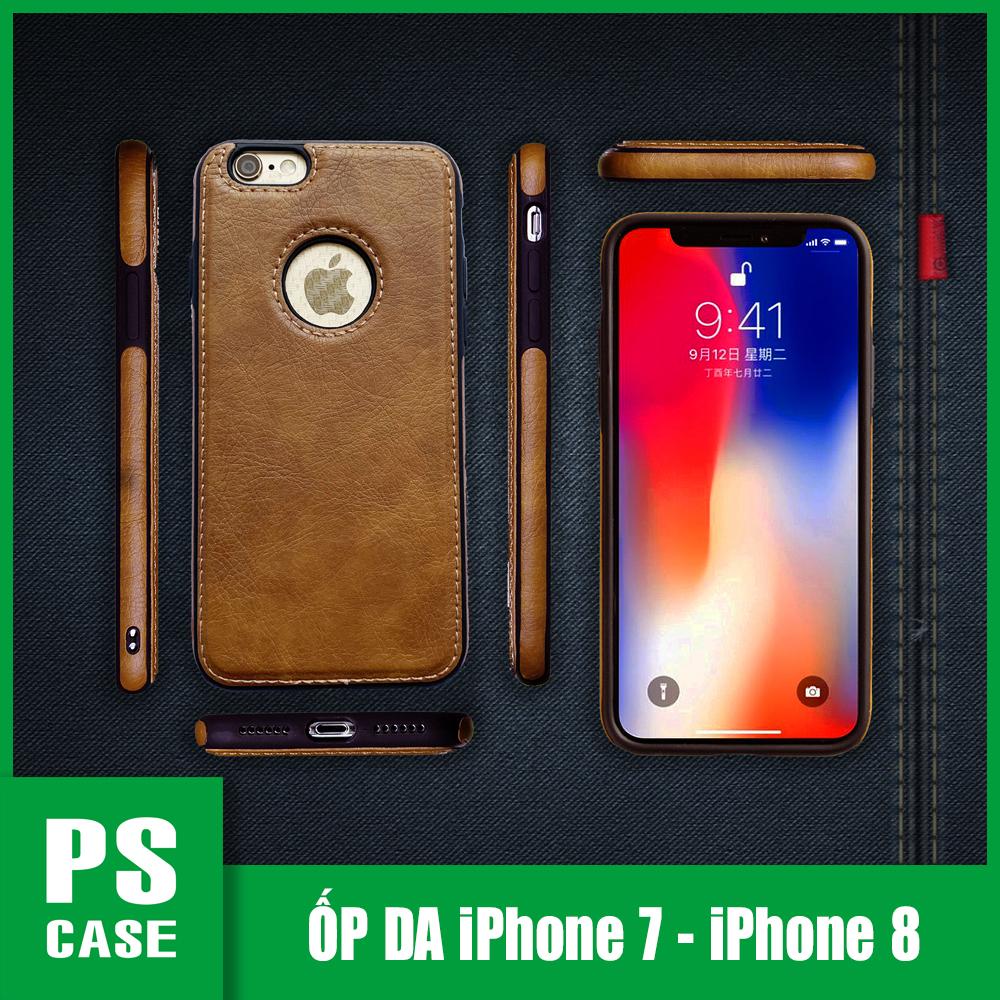 Ốp lưng da iPhone 7 - iPhone 8 - IP 7 - IP 8 - PS CASE phân phối