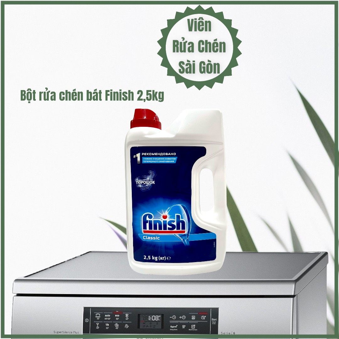 Bột rửa chén Finish [siêu tiết kiệm, dùng cho máy rửa chén]