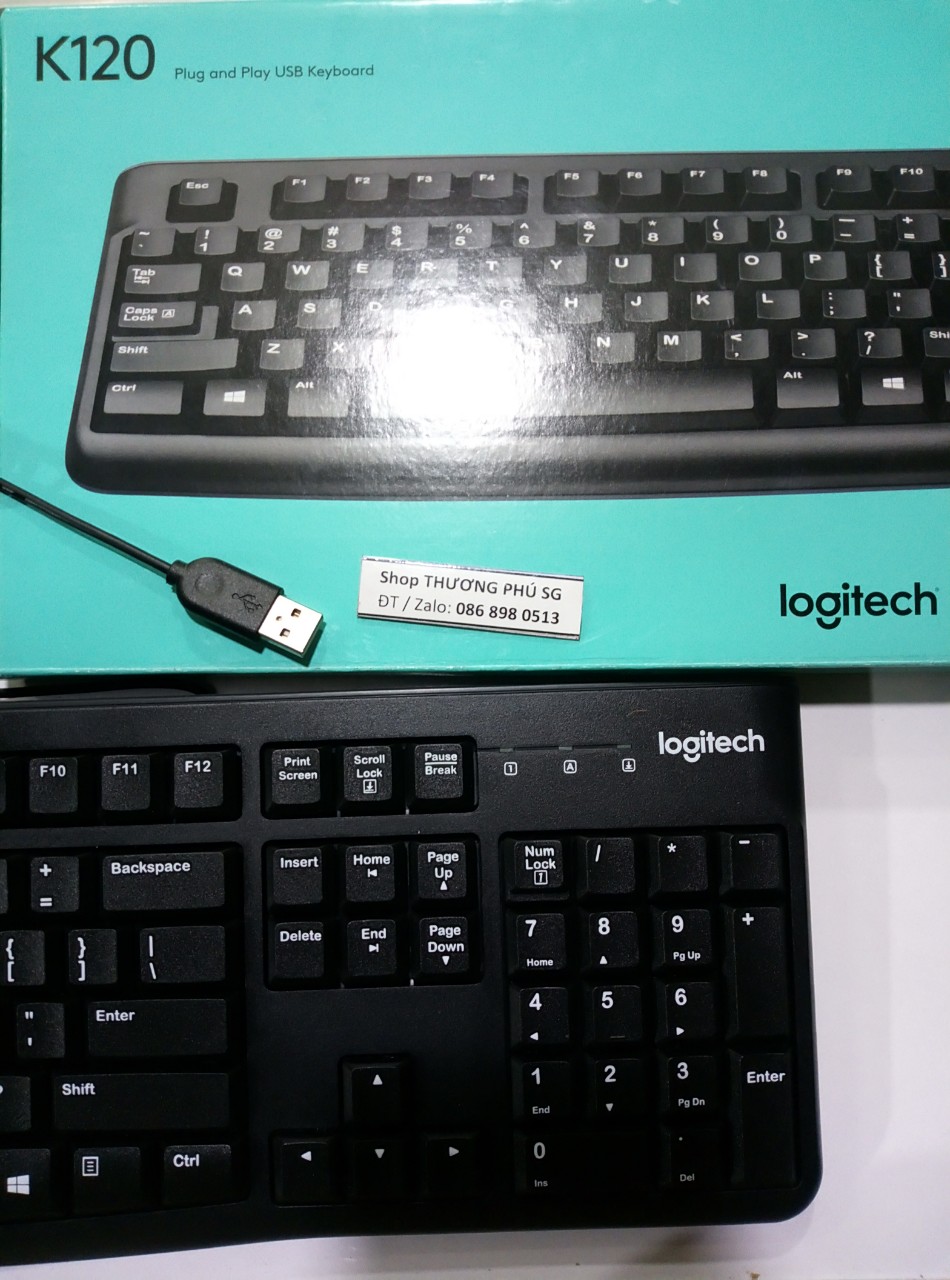 [HCM]Bàn phím có dây Keyboard Logitech K120 - Chuẩn USB