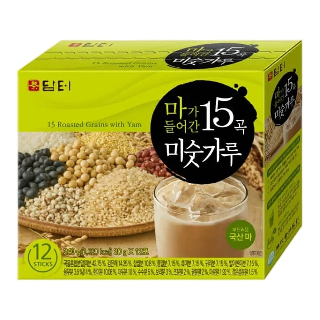 Bột ngũ cốc 15 loại hạt Damtuh Hàn Quốc hộp 240g