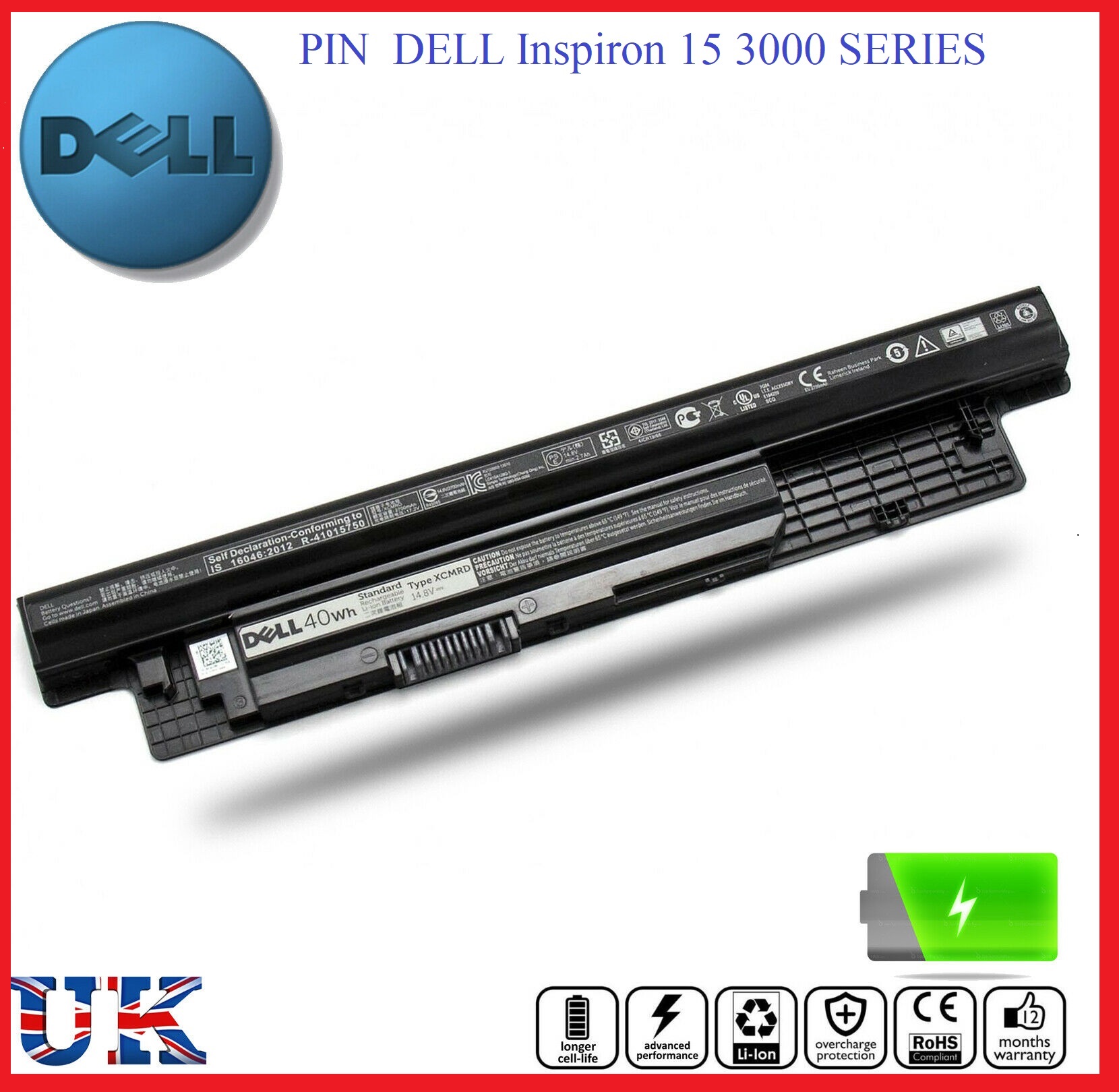PIN LAPTOP DELL Inspiron 15 3000 SERIES 3421 5421 15-3521 5521 3721