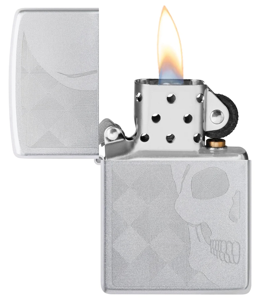 Bật Lửa Zippo Khắc Đầu Lâu - 48208 Skull Design