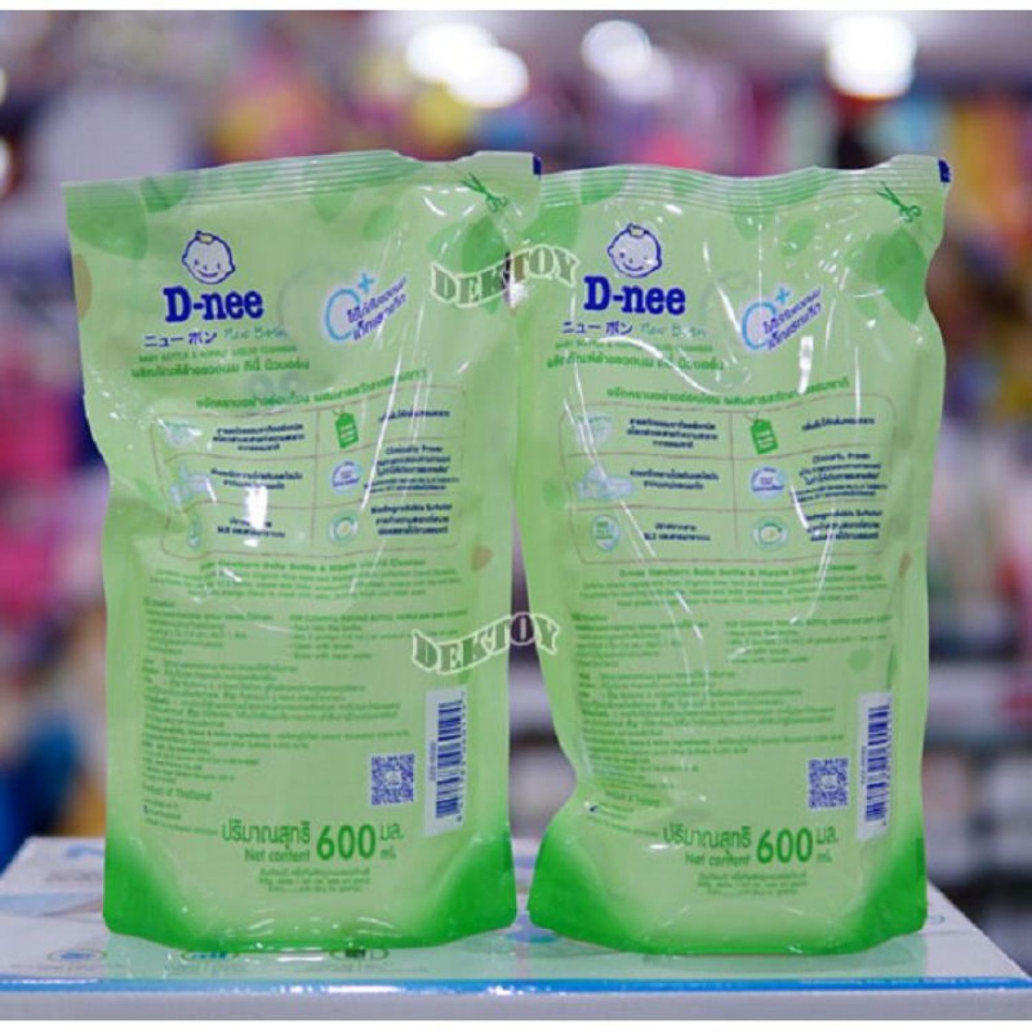 Mẫu mới - Chai/Túi Nước Rửa Bình Sữa Dnee Thái Lan 620ml/600ml