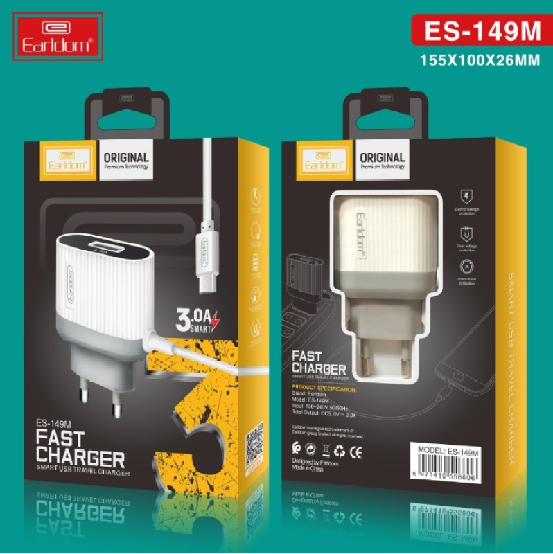Giá Bộ Sạc Earldom ES-149M Đầu Micro, Có Cổng Phụ - BH 24 Tháng