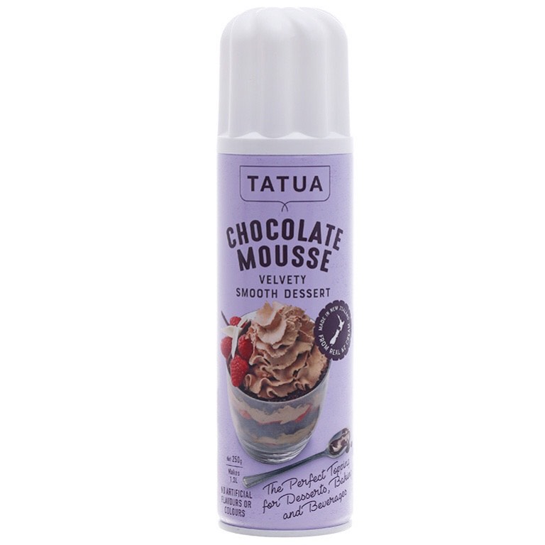 Kem Xịt Tatua Chocolate 250gr - chỉ hỗ trợ giao nhanh 2h trong TPHCM