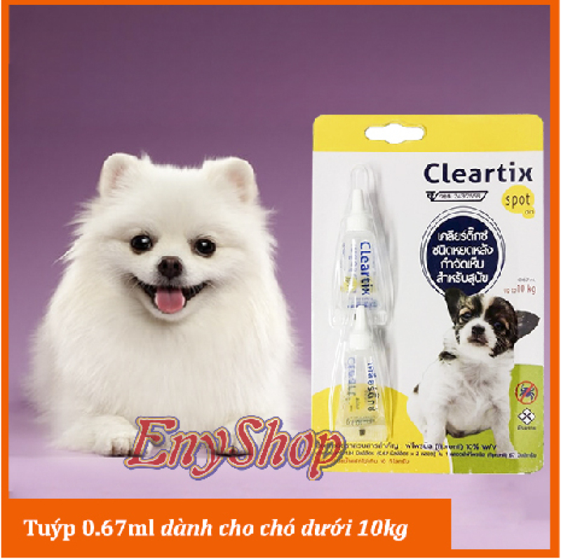 Tuýp nhỏ da diệt ve, bọ chét cho chó Cleartix Spot on (Thái Lan)