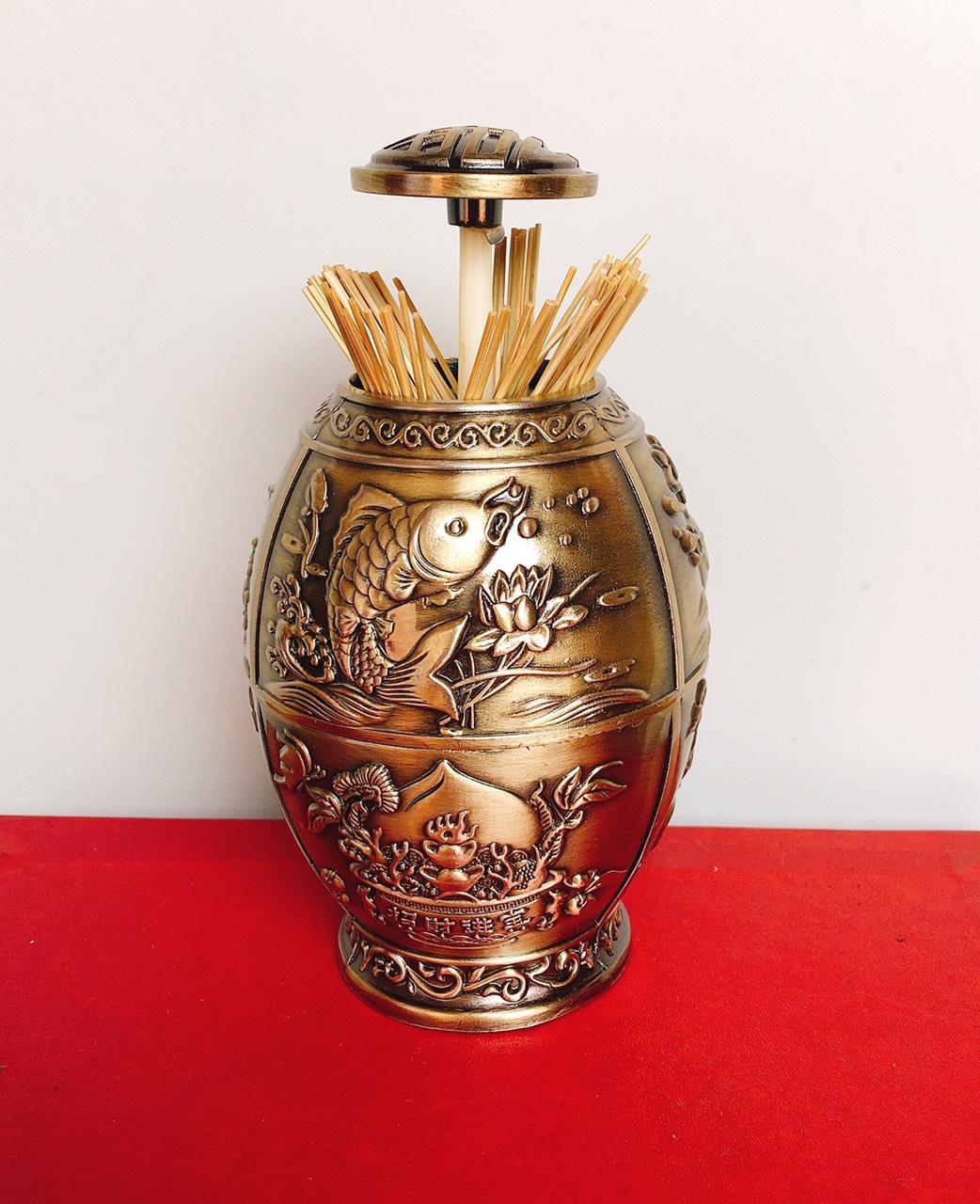 Lọ Đựng Tăm Hàng Cao Cấp Chất Liệu Hợp kim