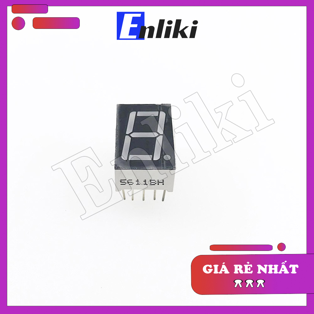 Led 7 thanh 0.56inch 1 Số màu đỏ (anot Chung)