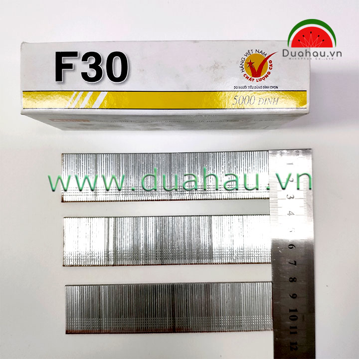 [1 Hộp] Đinh thẳng F30 dùng cho bắn máy - hộp Vàng