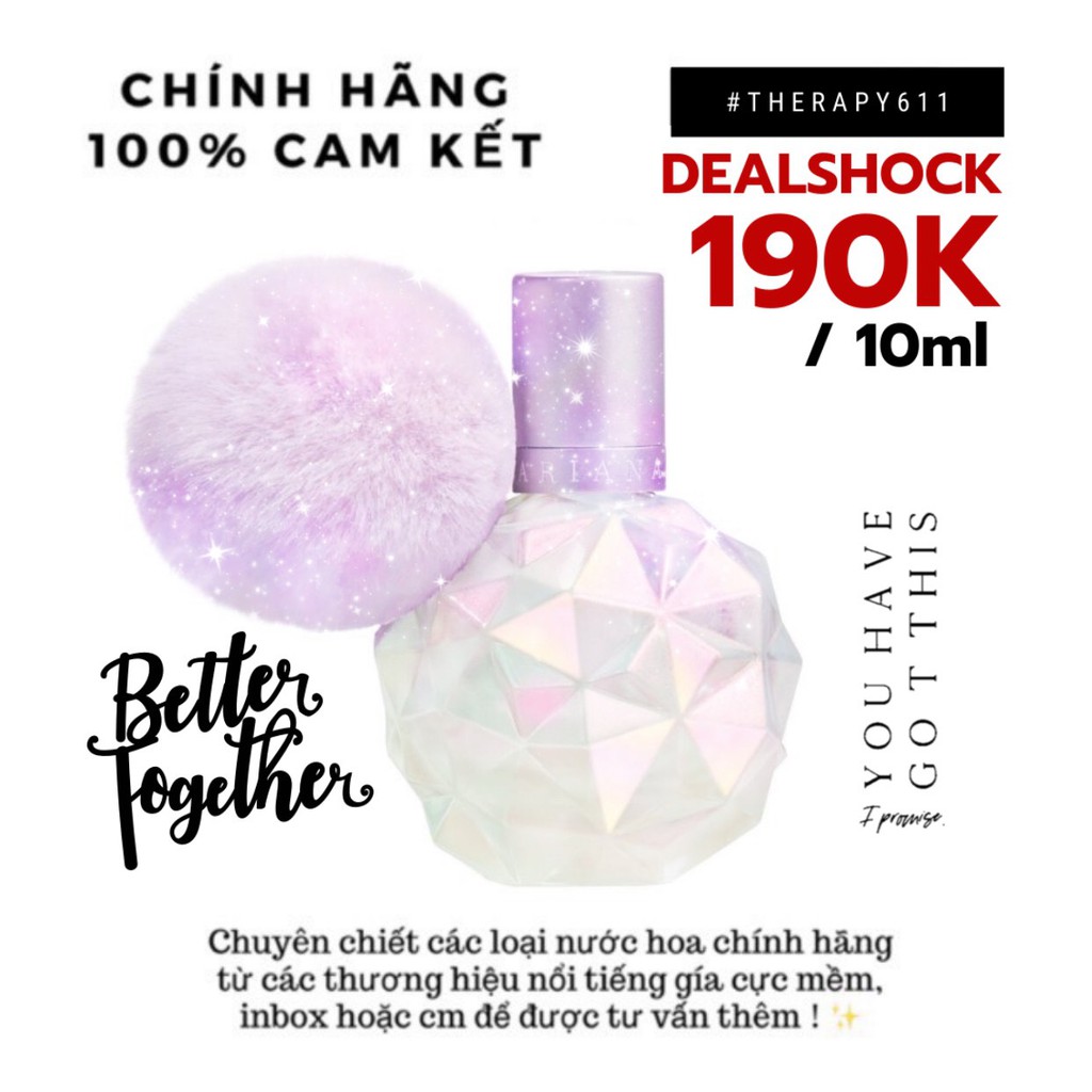 Mẫu Thử Nước hoa nữ Moonlight by Ariana.Grande 5ml/10ml/20ml