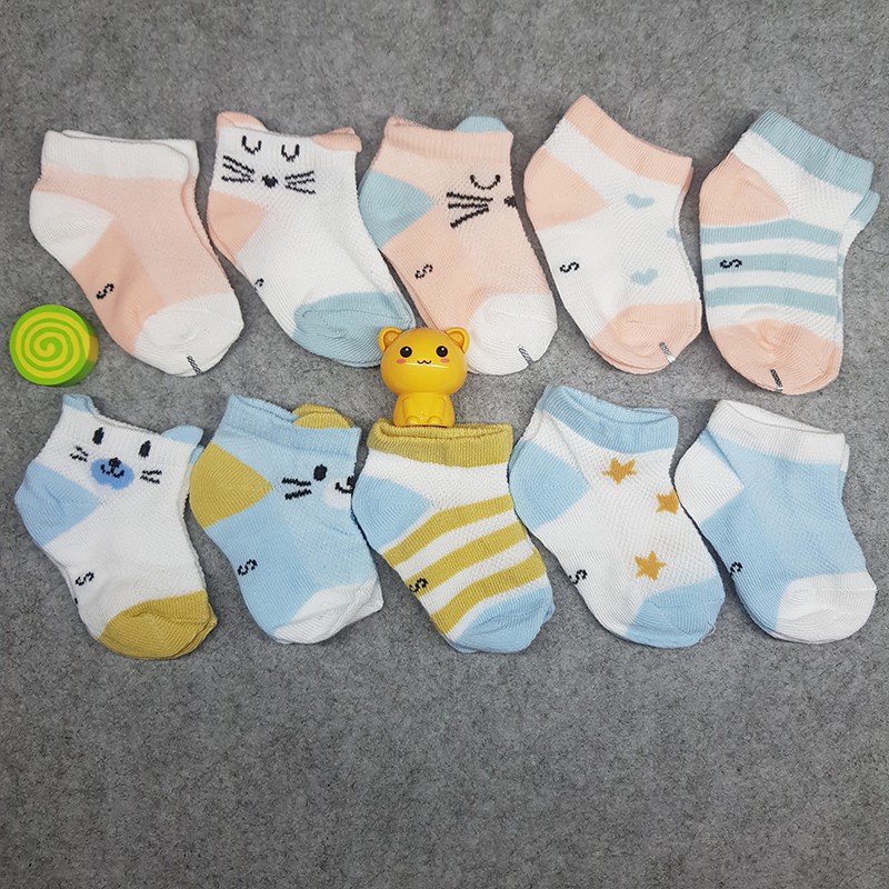Set 5 đôi tất Kid tai mèo cho bé
