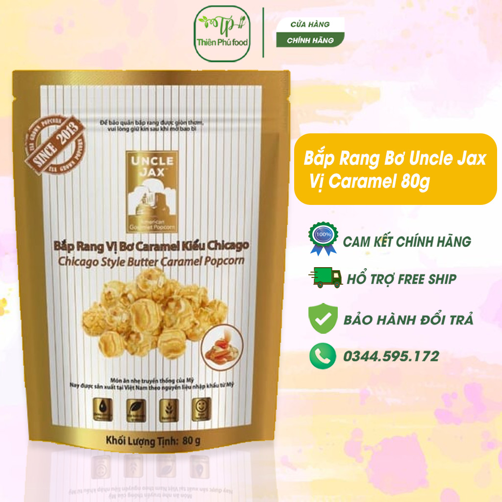 Bắp Rang Bơ Uncle Jax Đủ Các Vị - Món Ăn Vặt Dinh Dưỡng