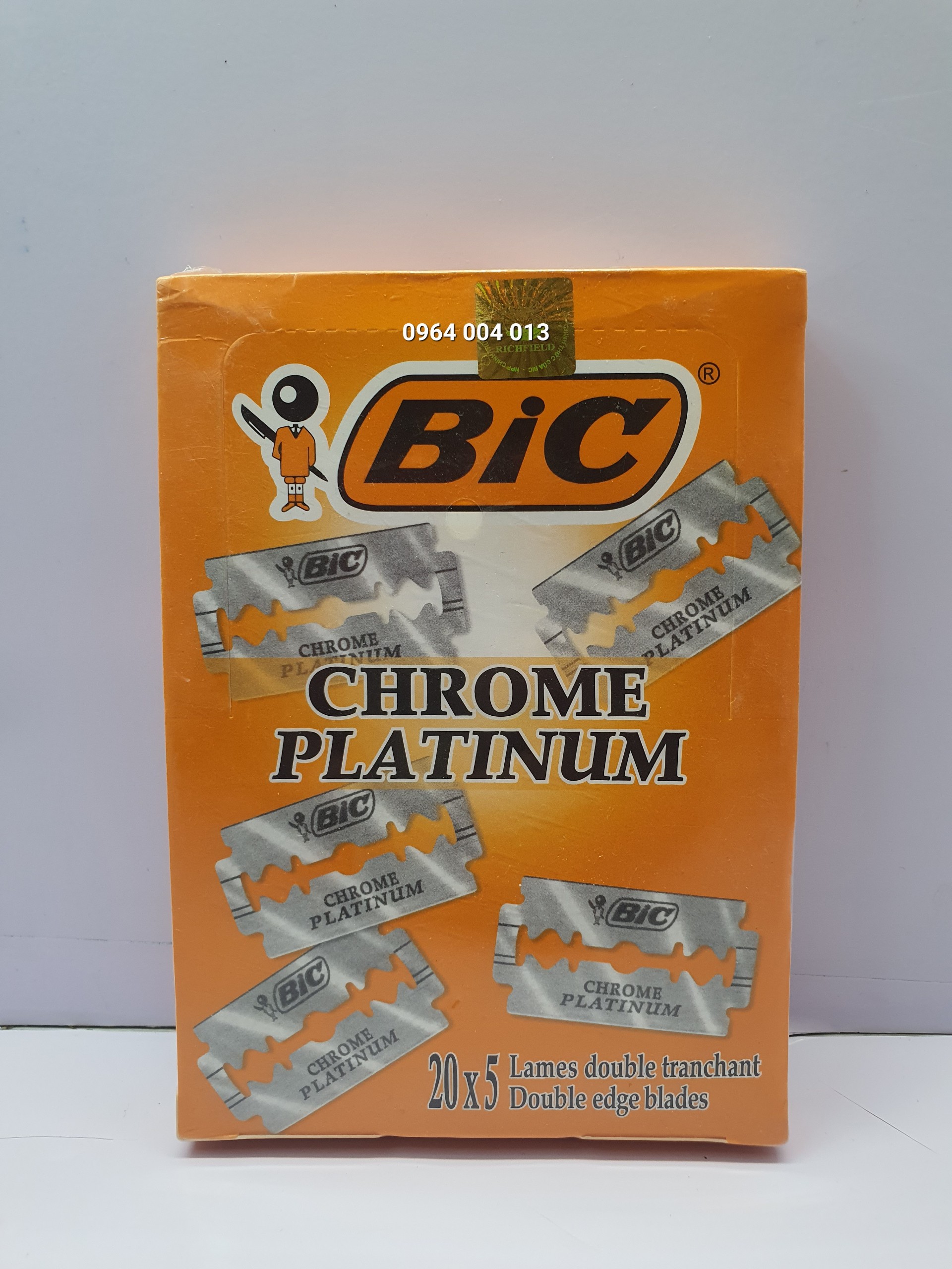 Hộp 100 lưỡi lam Bic Hy Lạp ( 20 Hộp x 5 lưỡi )