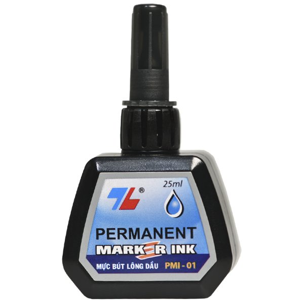 Mực Bút Lông Dầu Màu Đen 25ml Thiên Long
