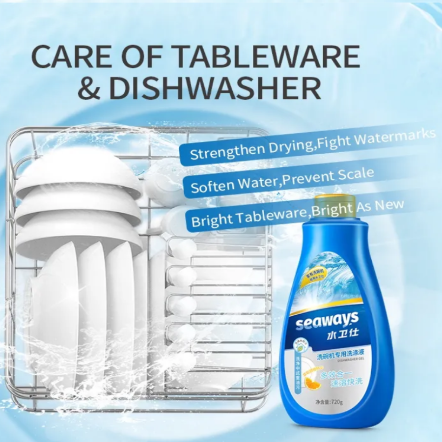 Gel Rửa Chén Seaways dùng cho mọi loại máy rửa chén-720gr (Dishwasher Gel) - Máy rửa chén