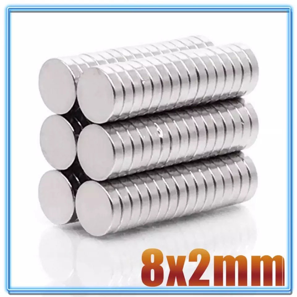 Nam châm viên vĩnh cửu D8 X 2 MM