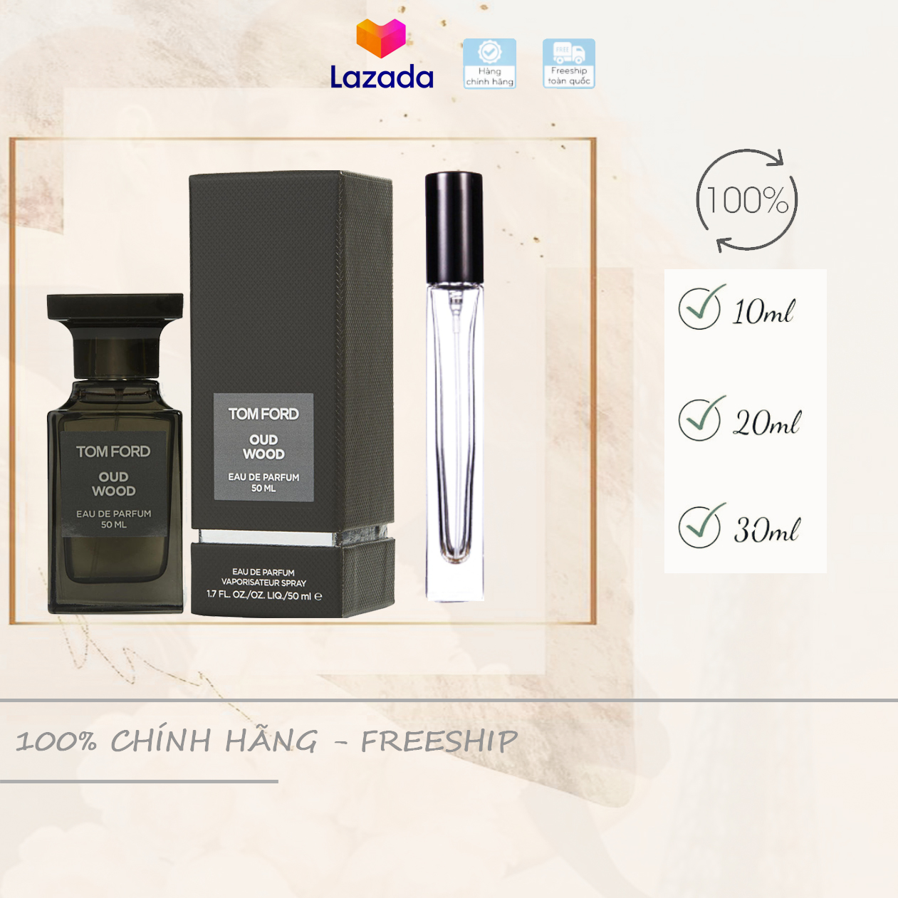 [Chiết 10-20-30ml] Tom Ford Oud Wood EDP For Men