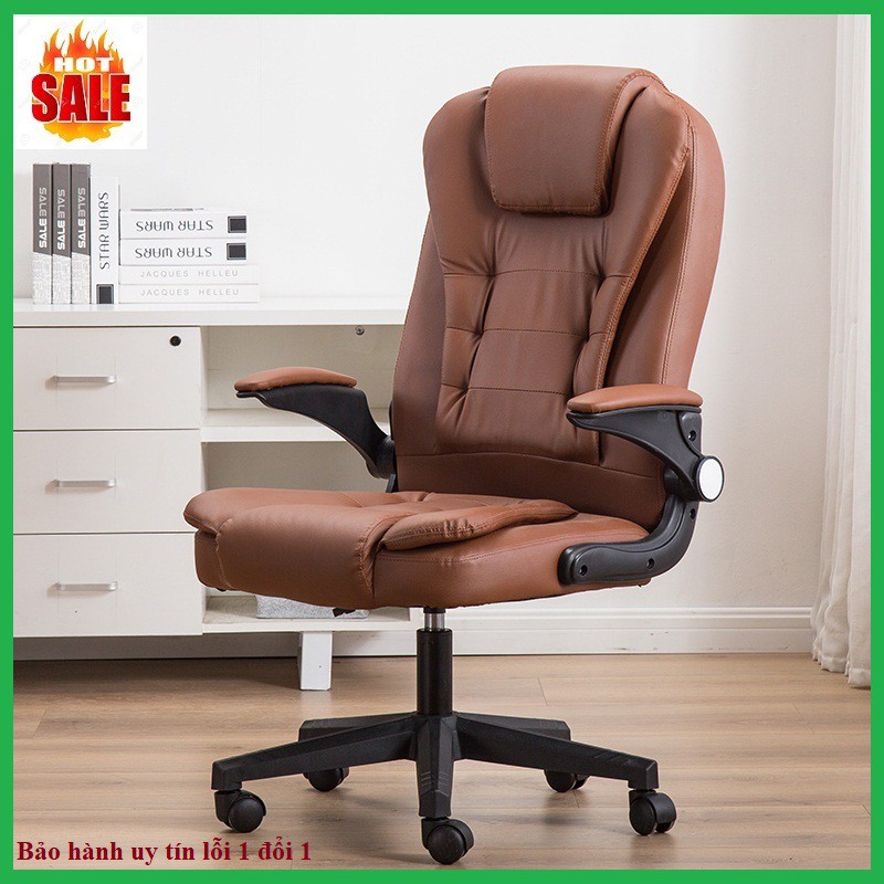 Swivel office chair, high quality leather material-4 color choice
