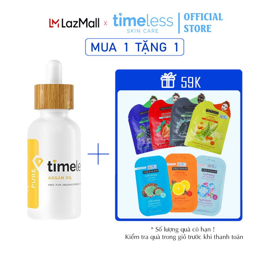 Dầu Dưỡng Timeless Argan Oil 100% Pure (30ml)