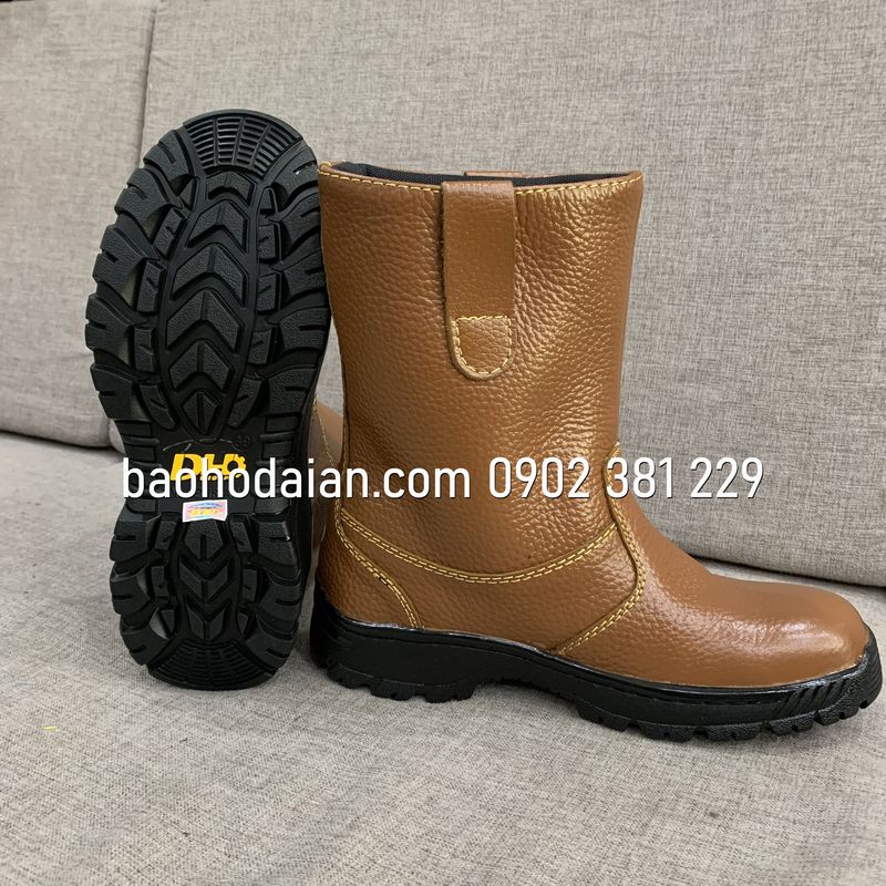 Ủng bảo hộ lao động DH-group chất liệu da - đủ size